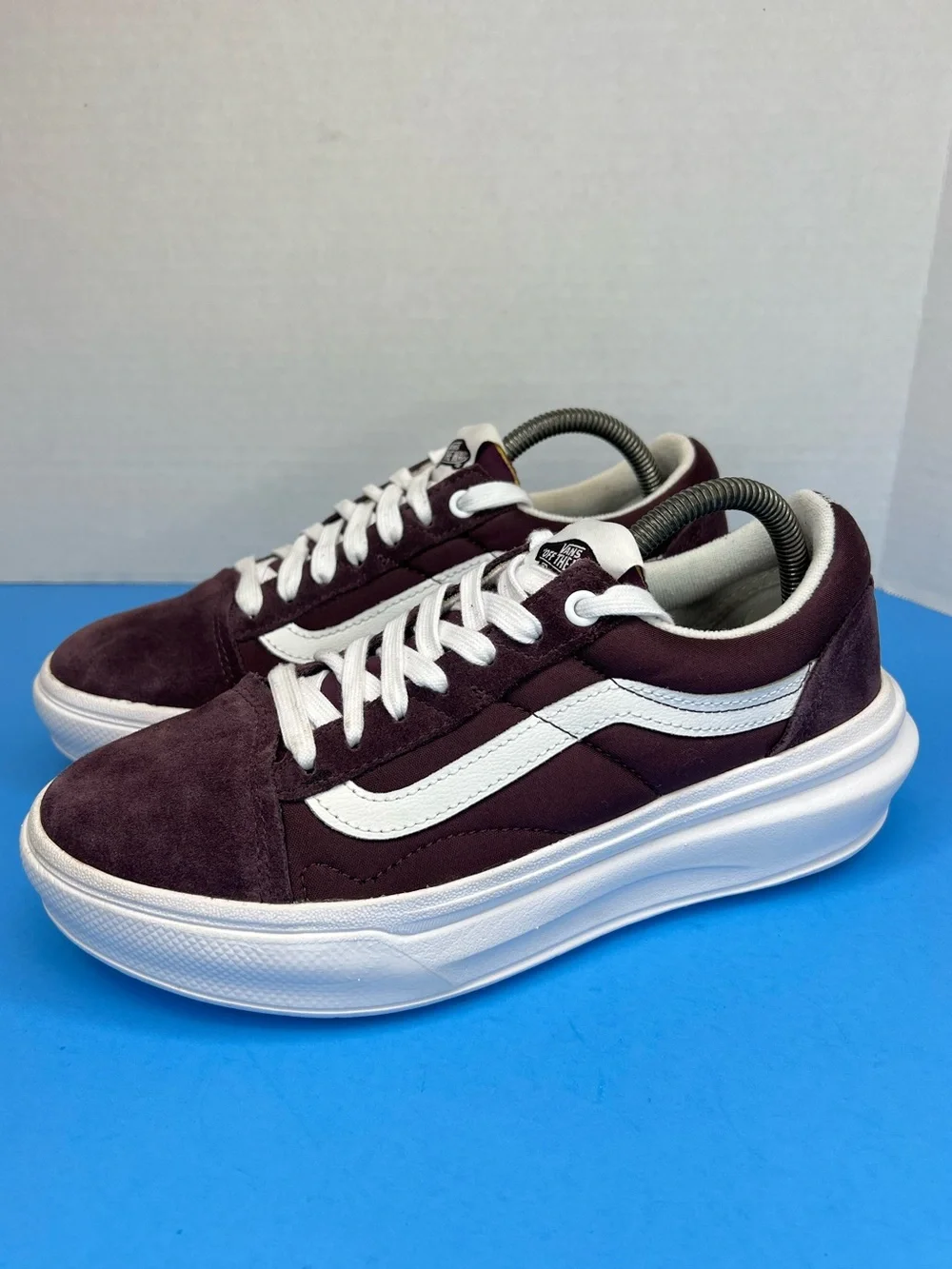 Vans Old Skool Overt CC Platform Sneaker Womens 9 Color:Wine Tasting LKNW!